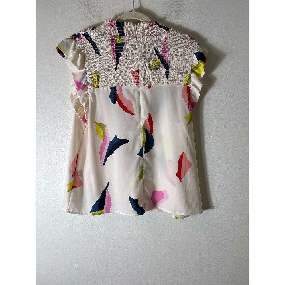 THML Multi Color Flutter Sleeve Sleeveless Top Sz M - Picture 3 of 3